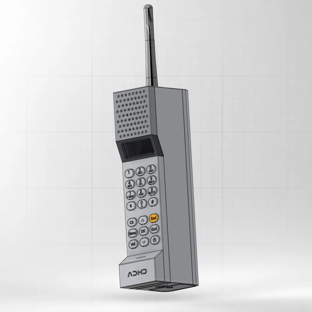 ADHD ONE – Retro Brick Handset (DIY Build Files V1)
